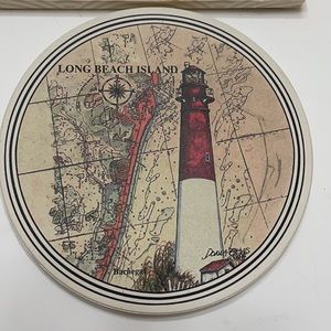 CoasterStone Long Beach Island Lighthouse Trivet 7” Diameter